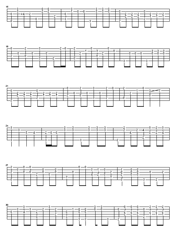 Yesterday|独奏|吉他谱|图片谱|高清|The_Beatles