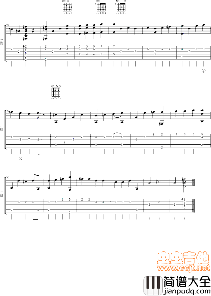 sing_to_jehovah_110|吉他谱|图片谱|高清|欧美经典