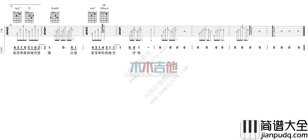 那英_梦一场_吉他谱(G调)_Guitar_Music_Score