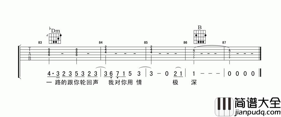 林俊杰_醉赤壁_吉他谱_Guitar_Music_Score