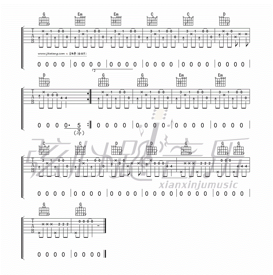 不能说的秘密他谱_周杰伦_图片谱标准版_吉他谱_周杰伦_吉他图片谱_高清