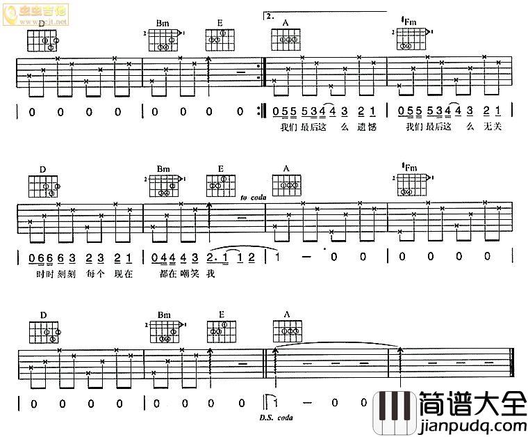 我们|吉他谱|图片谱|高清|五月天